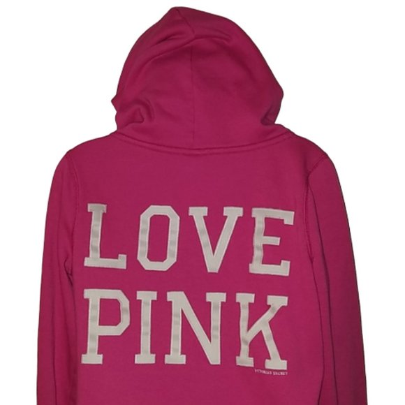 Victoria's Secret Pink Hoodie "Love Pink" - Picture 2 of 8